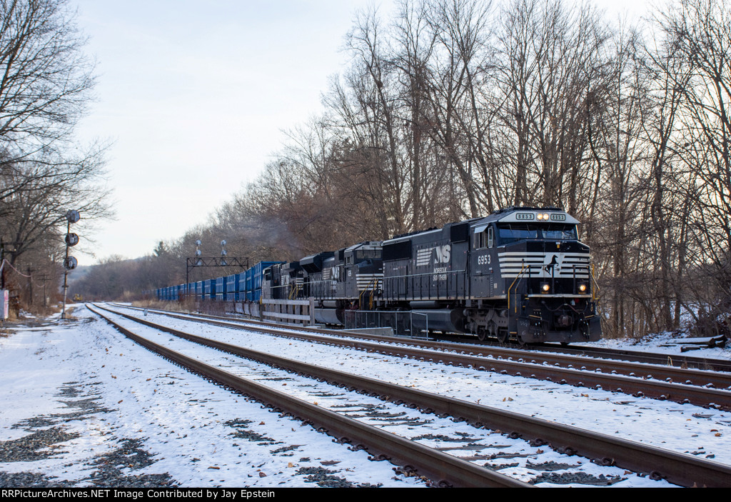 B101 enters the single track at CPF-385 